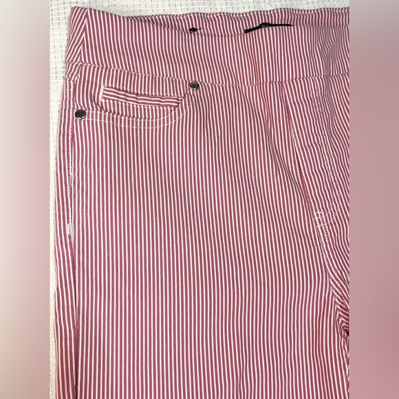 Mario Serrani Italy Striped Pink Pants Women’s Sz Small - Picture 2 of 11